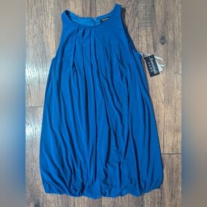 Essentials ABS Azure Blue Cocktail Dress Beautiful Formal Knee Length Size 6 NWT